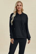 Load image into Gallery viewer, Basic Bae Full Size Air Scuba Drawstring Long Sleeve Hoodie with Kangaroo Pocket