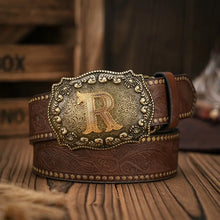 Load image into Gallery viewer, Embossed Leather Belt