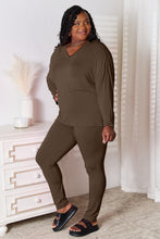 Load image into Gallery viewer, Basic Bae Bamboo Full Size V-Neck Long Sleeve Top and Pants Lounge Set