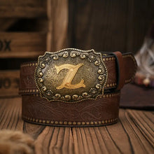 Load image into Gallery viewer, Embossed Leather Belt