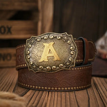 Load image into Gallery viewer, Embossed Leather Belt