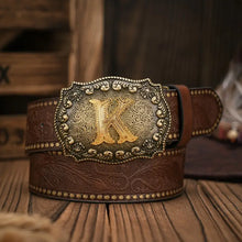 Load image into Gallery viewer, Embossed Leather Belt
