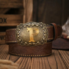 Load image into Gallery viewer, Embossed Leather Belt