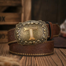 Load image into Gallery viewer, Embossed Leather Belt