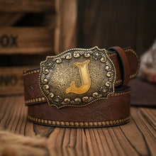 Load image into Gallery viewer, Embossed Leather Belt
