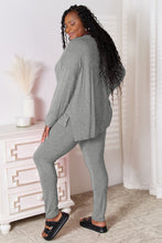 Load image into Gallery viewer, Basic Bae Bamboo Full Size V-Neck Long Sleeve Top and Pants Lounge Set