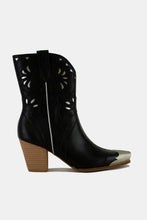 Load image into Gallery viewer, Beast Fashion Cut-Out Floral Embroidery Boots