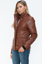 Load image into Gallery viewer, YMI Pocketed Zip Up Turtleneck Puffer Jacket
