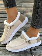 Load image into Gallery viewer, Fluff Round Toe Flat Slip-Ons
