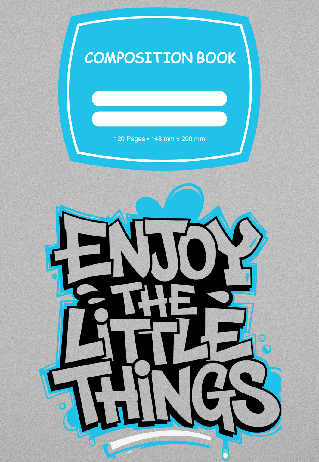 Enjoy the Little Things Composition Notebook  PNG