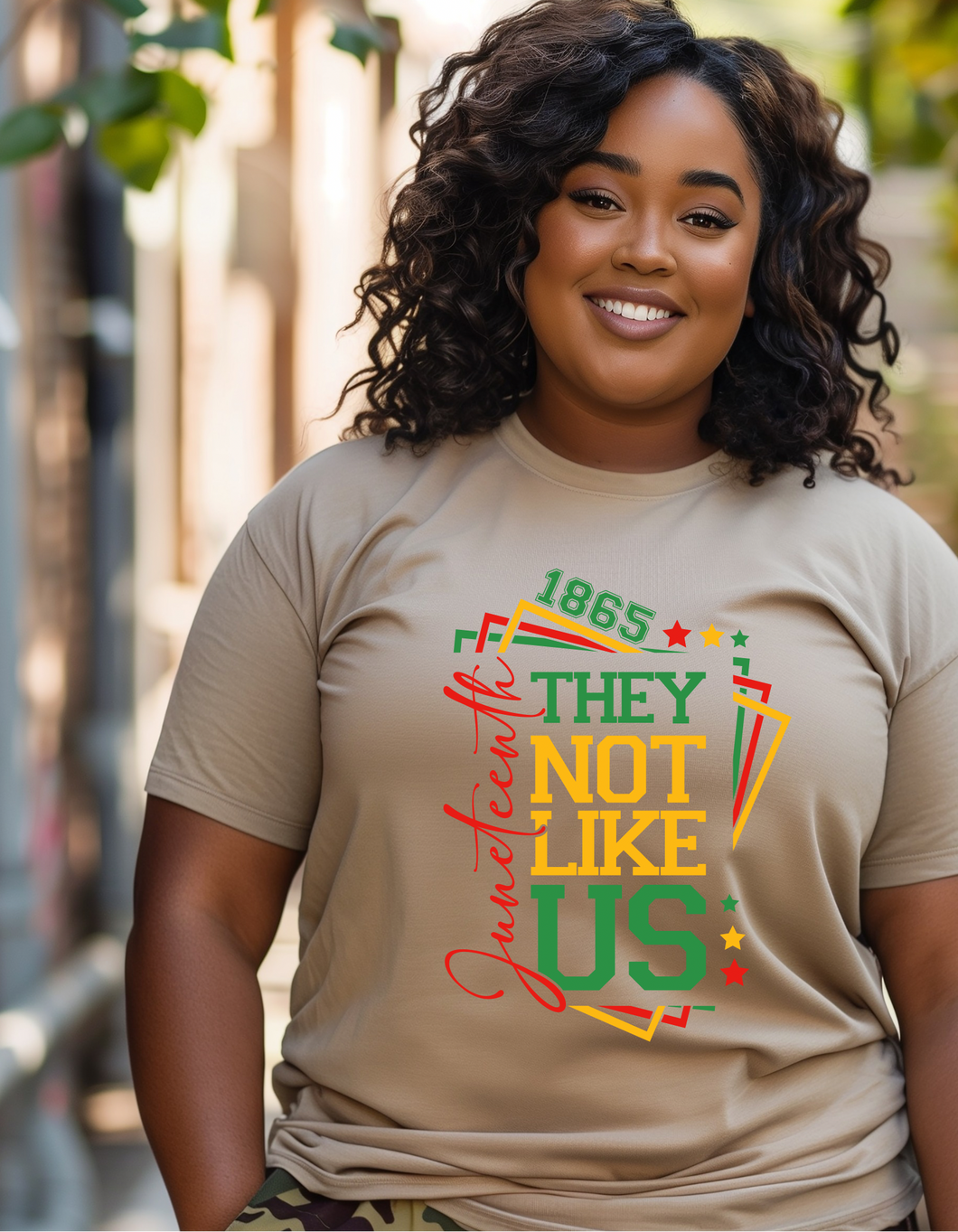 Juneteenth (light brown) Not like us
