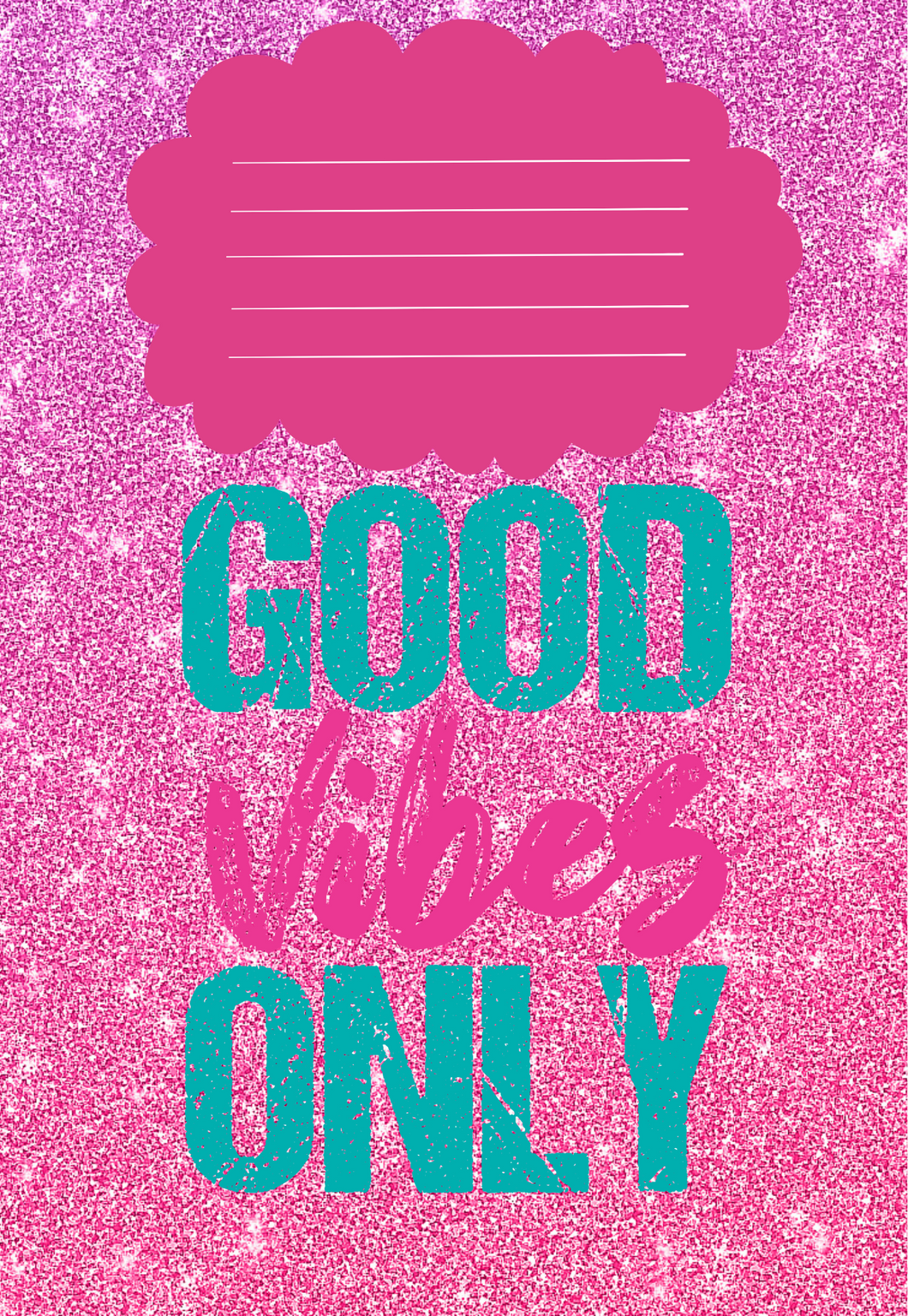 Good Vibes Only Composition Notebook Digital