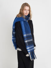 Load image into Gallery viewer, Fringe Plaid Polyester Scarf
