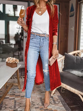 Load image into Gallery viewer, Open Front Long Sleeve Coat
