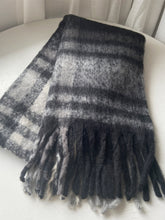 Load image into Gallery viewer, Fringe Plaid Polyester Scarf
