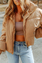 Load image into Gallery viewer, Zip Up Collared Neck Coat with Pockets
