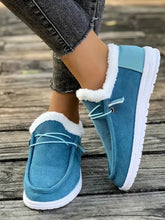Load image into Gallery viewer, Fluff Round Toe Flat Slip-Ons

