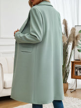 Load image into Gallery viewer, Devine Pocketed Collared Neck Long Sleeve Coat
