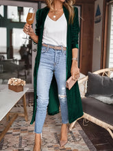 Load image into Gallery viewer, Open Front Long Sleeve Coat
