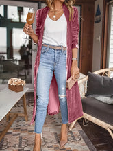 Load image into Gallery viewer, Open Front Long Sleeve Coat
