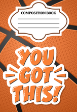 Load image into Gallery viewer, Basketball Composition Notebook Digital PNG
