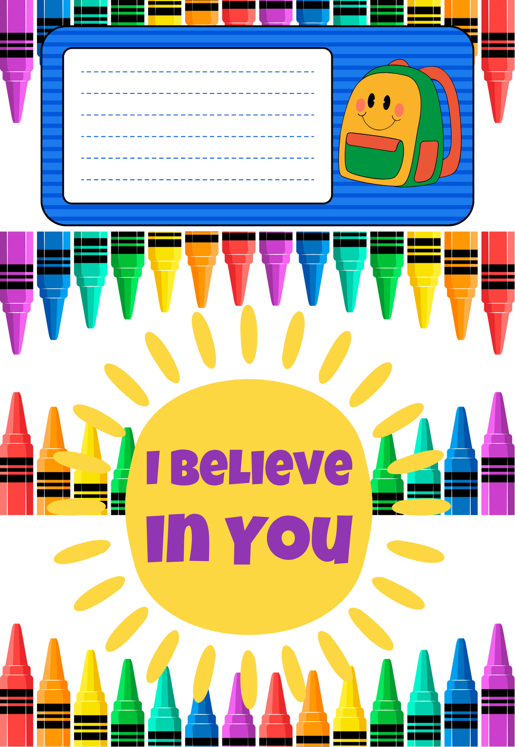 Crayons Composition Notebook PNG