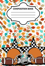 Load image into Gallery viewer, Football Composition Notebook PNG
