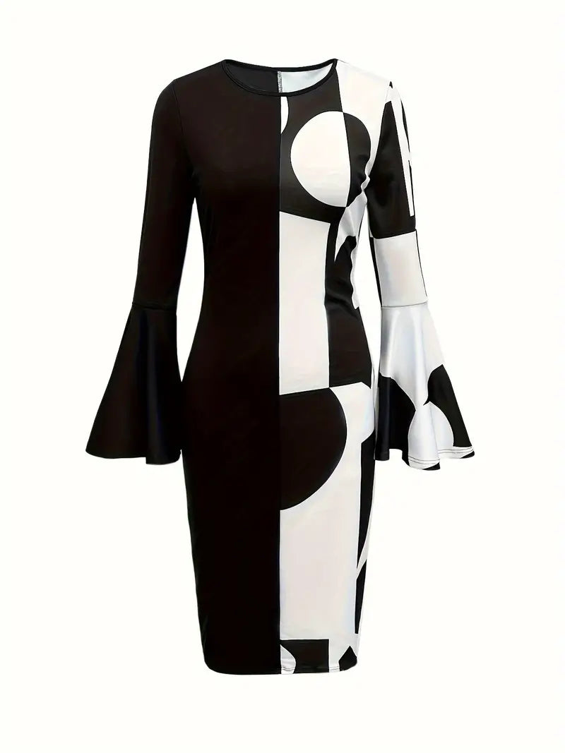 Geo Print Dress