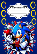 Load image into Gallery viewer, Sonic Composition Notebook PNG
