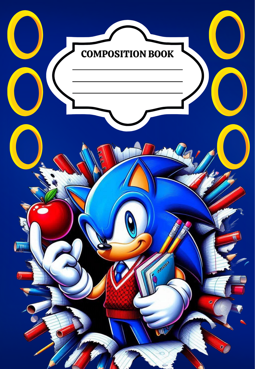 Sonic Composition Notebook PNG