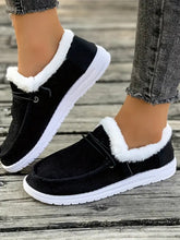 Load image into Gallery viewer, Fluff Round Toe Flat Slip-Ons
