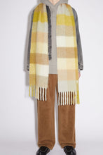 Load image into Gallery viewer, Thermal Fringe Contrast Plaid Scarf
