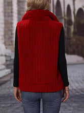 Load image into Gallery viewer, Pocketed Zip Up Vest Coat
