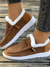Load image into Gallery viewer, Fluff Round Toe Flat Slip-Ons
