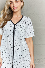 Load image into Gallery viewer, MOON NITE Quilted Quivers Button Down Sleepwear Dress
