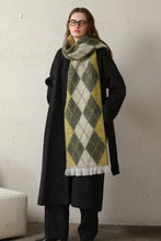 Load image into Gallery viewer, Fringe Argyle Polyester Scarf
