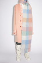Load image into Gallery viewer, Thermal Fringe Contrast Plaid Scarf
