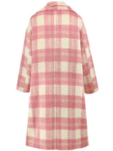 Load image into Gallery viewer, Plaid Button Up Long Sleeve Coat
