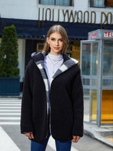 Load image into Gallery viewer, Two-Side Wear Hooded Coat
