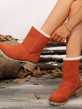 Load image into Gallery viewer, Thermal Fuzzy Block Heel Boots

