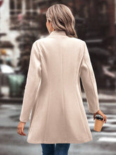 Load image into Gallery viewer, Collared Neck Long Sleeve Longline Coat

