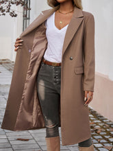 Load image into Gallery viewer, Devine Pocketed Collared Neck Long Sleeve Coat
