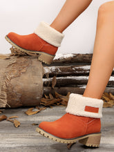 Load image into Gallery viewer, Thermal Fuzzy Block Heel Boots
